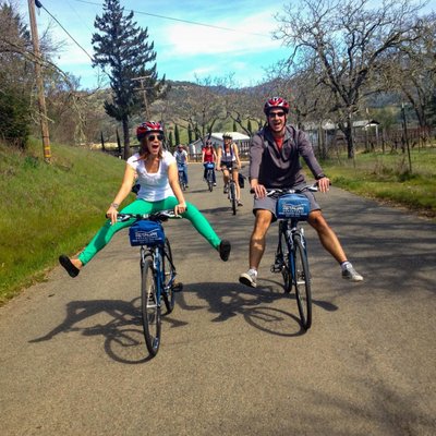 Discover Wine Country at Your Own Pace with our Bike Rentals - Explore the beauty of Northern California’s wine country at your own pace with our premium bike rentals. At Getaway Adventures, we offer a variety of bikes to suit your adventure needs, including:
Hybrid Bikes: Perfect for both casual rides and longer journeys, offering comfort and versatility.
Road Bikes: Ideal for those seeking a faster, more efficient ride on paved roads.
Electric Bikes: For an effortless ride, allowing you to cover more ground and enjoy the scenery with ease.
Our rental packages include helmets, maps, and route suggestions to help you make the most of your self-guided tour through the stunning vineyards and charming towns of the surrounding area. Discover Wine Country at Your Own Pace with our Bike Rentals - Explore the beauty of Northern California’s wine country at your own pace with our premium bike rentals. At Getaway Adventures, we offer a variety of bikes to suit your adventure needs, including:
Hybrid Bikes: Perfect for both casual rides and longer journeys, offering comfort and versatility.
Road Bikes: Ideal for those seeking a faster, more efficient ride on paved roads.
Electric Bikes: For an effortless ride, allowing you to cover more ground and enjoy the scenery with ease.
Our rental packages include helmets, maps, and route suggestions to help you make the most of your self-guided tour through the stunning vineyards and charming towns of the surrounding area.