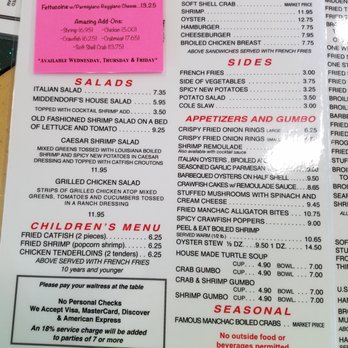 Middendorf's - Manchac - Seafood Near Me - Akers, Louisiana