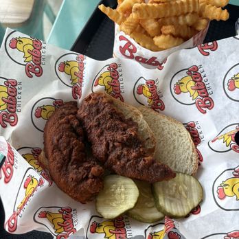 Baba’s Hot Chicken - Hot tenders and some fries! - Chicken Shop Near Me - Redlands, California