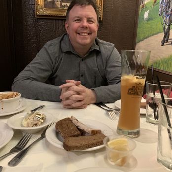 Chef Klaus' Bier Stube - The hubs getting ready to chow down and a beer in front of him life is good. - German Near Me - Frankfort, Illinois Chef Klaus' Bier Stube - The hubs getting ready to chow down and a beer in front of him life is good. - German Near Me - Frankfort, Illinois