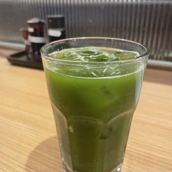 Tendon Kohaku - Matcha soda - Japanese Near Me - Bellevue, Washington Tendon Kohaku - Matcha soda - Japanese Near Me - Bellevue, Washington