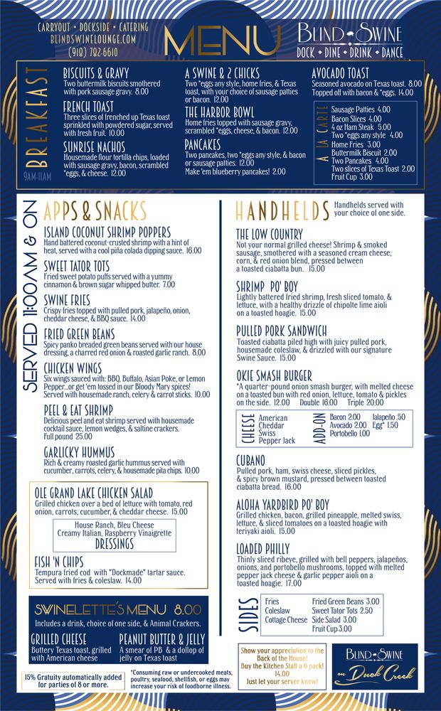 Blind Swine on Duck Creek Logo