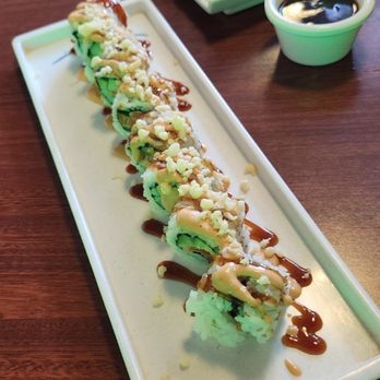 Ginza Sushi - either the hurricane or aloha roll ? with katsu in the back - Sushi Bars Near Me - Honolulu, Hawaii Ginza Sushi - either the hurricane or aloha roll ? with katsu in the back - Sushi Bars Near Me - Honolulu, Hawaii