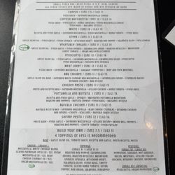 Oval & Ale - Menu (back)