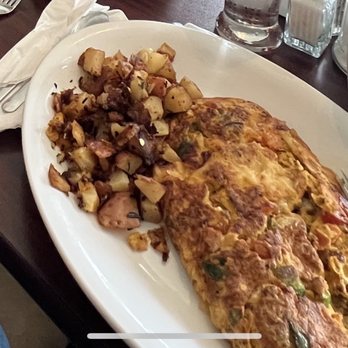 Harding Cafe - Spanish omelette was great but the side potatoes and the silver dollar pancakes were out of this world that we ordered more pancakes. - Breakfast & Brunch Near Me - Chicago, Illinois