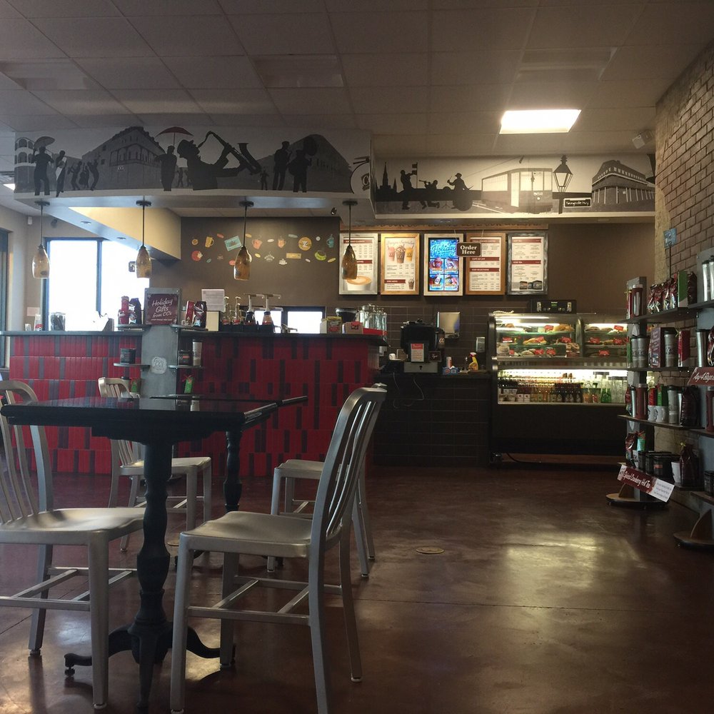 the interior of the coffee shop