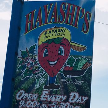 Hayashi Vegetable Stand - Hours and days of operation - Fruits & Veggies Near Me - Oceano, California