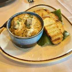 Tina's - Creamy Mushroom Appetizer with Crostini (I do not remember the name, but it was heavenly!)