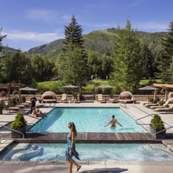 The Spa At Hotel Park City - Outdoor whirlpool and swimming pool. We offer poolside food and beverage during the Summer season.