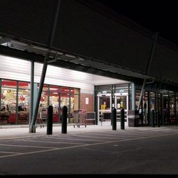 Exterior outside entrance of Hannaford - It's amazingly quiet at the grocery 24 hours before a huge Nor'Easter is due to begin!! Tomorrow, this place will be insanely busy! - Portland, Maine Exterior outside entrance of Hannaford - It's amazingly quiet at the grocery 24 hours before a huge Nor'Easter is due to begin!! Tomorrow, this place will be insanely busy! - Portland, Maine