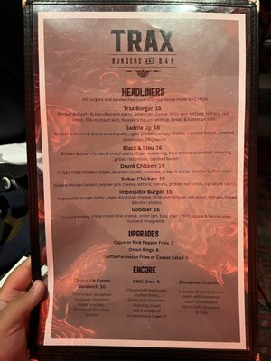 Trax Burgers and Bar by null