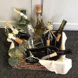 Teresa Molinar's Funky Frog - 'Slumped' Wine Bottles