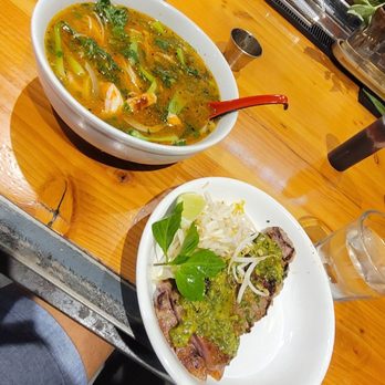 Mecha Noodle Bar - Super Pho Sizzle with peppers added - Noodles Near Me - New Haven, Connecticut Mecha Noodle Bar - Super Pho Sizzle with peppers added - Noodles Near Me - New Haven, Connecticut
