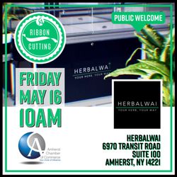 Herbalwai - Amherst COC helps us kick start Grand Opening weekend with a Ribbon Cutting Ceremony! May 16th at 10am!