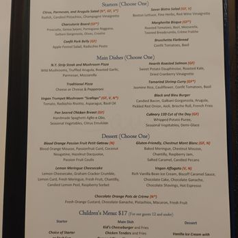Savor - Menu February 2026 for the Spring semester - New American Near Me - Niagara Falls, New York