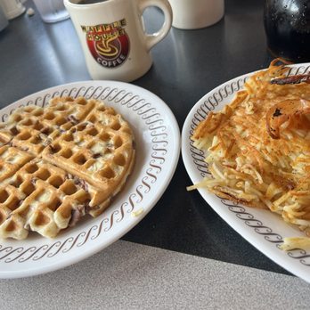 Waffle House - Pecan waffle and coffee - American Near Me - Arlington, Texas Waffle House - Pecan waffle and coffee - American Near Me - Arlington, Texas