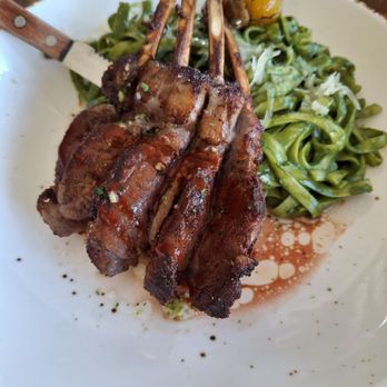 Lonzo's Restaurant - Lamb with Pesto Pasta - Bakeries Near Me - Culver City, California