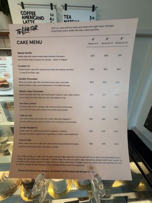 Menu photo 5 To Live For Bakery Vancouver, BC Menu photo 5 To Live For Bakery Vancouver, BC