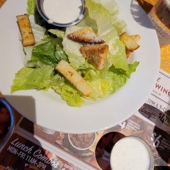 Twin Peaks - This is what the waitress tried to tell me was a house salad. This is clearly the side caesar salad. - American Near Me - Henderson, Nevada