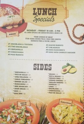 Menu photo 1 El Jaliciense Restaurant Columbus, OH