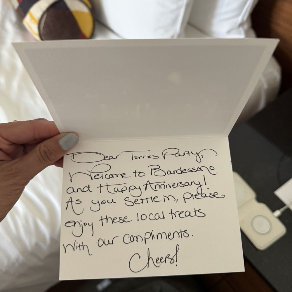 Bardessono Hotel and Spa - Thank you, note - Hotels Near Me - Yountville, California