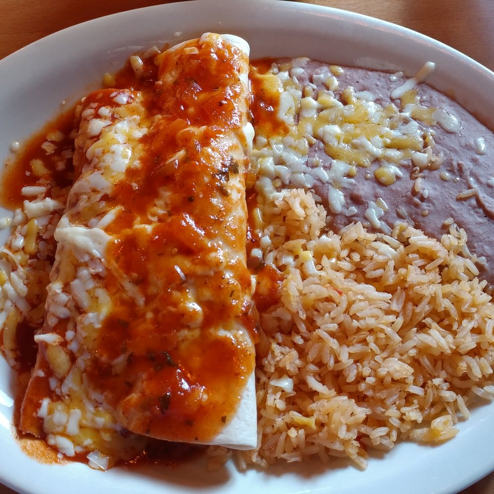 El Centro - Burrito and enchilada with rice and beans at El Centro - Mexican Near Me - Winchester, Virginia El Centro - Burrito and enchilada with rice and beans at El Centro - Mexican Near Me - Winchester, Virginia