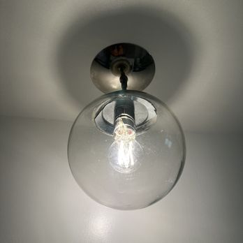 Handyman.usa - He reattached this light fixture as well as cleaned it so it looked new! It had been spotted and filled with stains from a previous leak. - Handyman Near Me Handyman.usa - He reattached this light fixture as well as cleaned it so it looked new! It had been spotted and filled with stains from a previous leak. - Handyman Near Me