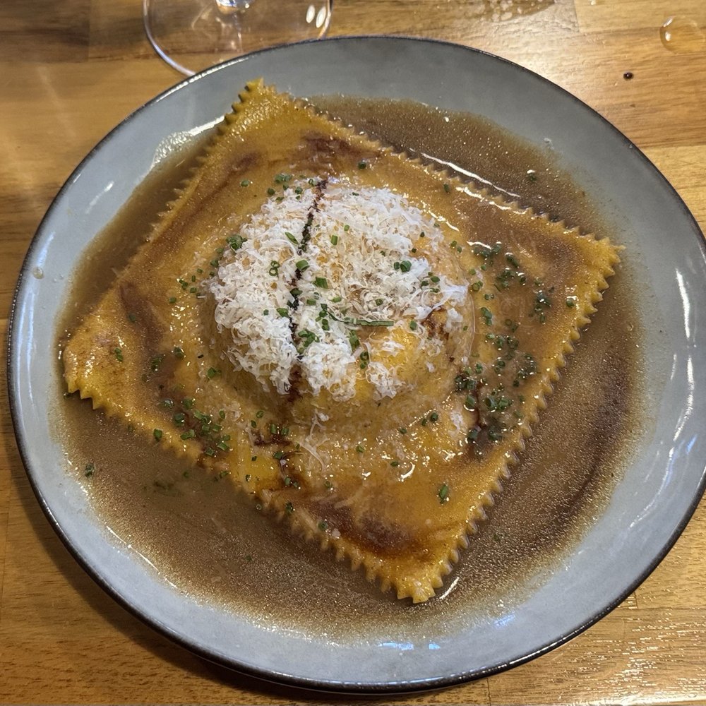Grist - Raviolo al'Uovo - plate size! - Pasta Shops Near Me - Dayton, Ohio Grist - Raviolo al'Uovo - plate size! - Pasta Shops Near Me - Dayton, Ohio