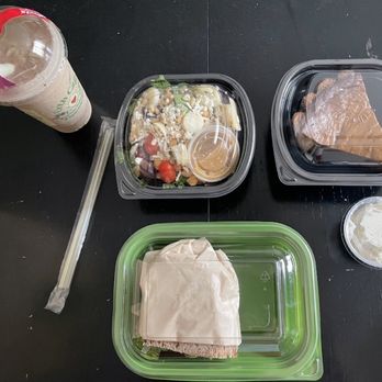 Urth Caffé - Orange - 1/2 sprouted sandwich and the urth salad (+$4) - $15.95 Divine date smoothie - $8.25 Pumpkin pie slice - $9.25 - Coffee & Tea Near Me - Orange, California Urth Caffé - Orange - 1/2 sprouted sandwich and the urth salad (+$4) - $15.95 Divine date smoothie - $8.25 Pumpkin pie slice - $9.25 - Coffee & Tea Near Me - Orange, California