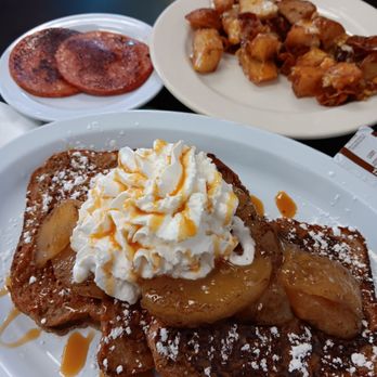 Santangelo's Cafe - Caramel Apple French Toast, Pork Roll, and loaded potatoes - Sandwiches Near Me - Norristown, Pennsylvania Santangelo's Cafe - Caramel Apple French Toast, Pork Roll, and loaded potatoes - Sandwiches Near Me - Norristown, Pennsylvania