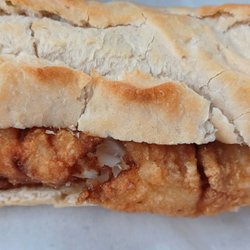 Holzer's Gourmet Catering - Probably one of the better fish sandwiches I tried lately. Couldn't stop eating it.