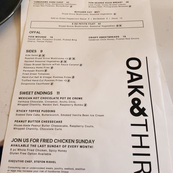 Oak & Third - Menu - American Near Me - Mineral Wells, Texas Oak & Third - Menu - American Near Me - Mineral Wells, Texas
