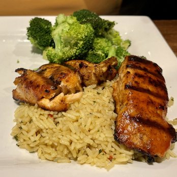 Big Whiskey’s - Bourbon salmon, rice pilaf, and broccoli - Whiskey Bars Near Me - Siloam Springs, Arkansas Big Whiskey’s - Bourbon salmon, rice pilaf, and broccoli - Whiskey Bars Near Me - Siloam Springs, Arkansas