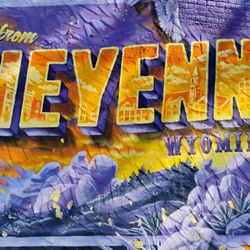Howdy From Cheyenne Mural - Postcard Mural 10-06-2024