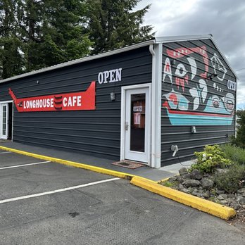Longhouse Cafe - Outside - Coffee & Tea Near Me - Forks, Washington Longhouse Cafe - Outside - Coffee & Tea Near Me - Forks, Washington
