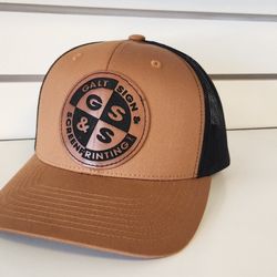 Galt Sign & Screen Printing - Lazor Engraved Leather Patch Hats
