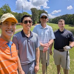 Fun foursome and great weather on Saturday, April 26, 2025. Photo taken on 8th tee box.
