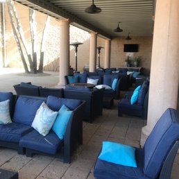 Outside seating area. Outside seating area.