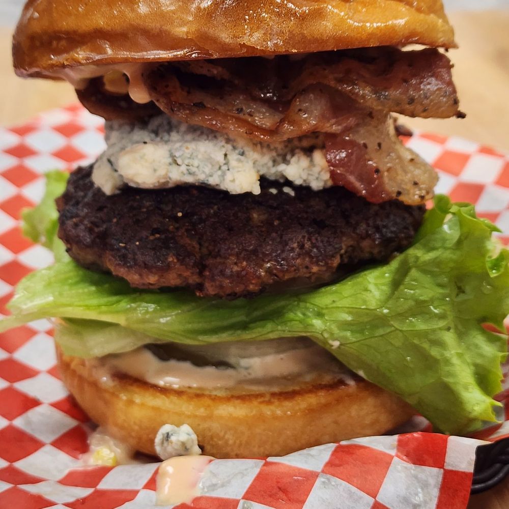 Red Wagon Burger - Blue cheese burger - Burgers Near Me - Renton, Washington Red Wagon Burger - Blue cheese burger - Burgers Near Me - Renton, Washington
