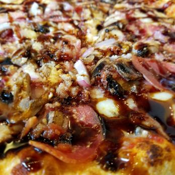 MOD Pizza - My son's creation, topped with Fig Balsamic right out of the oven. - Fast Food Near Me - North Charleston, South Carolina MOD Pizza - My son's creation, topped with Fig Balsamic right out of the oven. - Fast Food Near Me - North Charleston, South Carolina