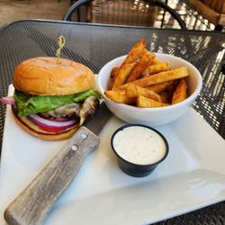 Schmizza Public House - Garlic shroomy Swiss burger is bomb!