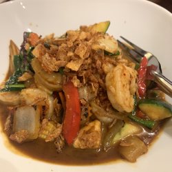 Curry & Cocos - Black curry with shrimp and vegetables