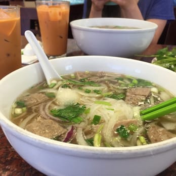 Pho Thanh - Pho and thai tea ~$10 total - Vietnamese Near Me - Phoenix, Arizona
