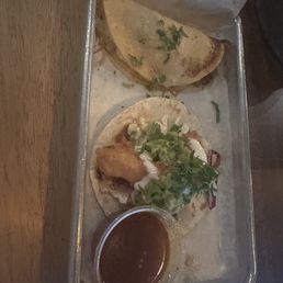 Birria and fish taco