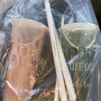Teaspoon - My To-Go order of Grasshopper, Lady Bug, and House Milk Tea - Bubble Tea Near Me - Campbell, California Teaspoon - My To-Go order of Grasshopper, Lady Bug, and House Milk Tea - Bubble Tea Near Me - Campbell, California