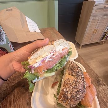 Seed Central Coffee & Eats - Traditional lox sandwich on an everything bagel - Bagels Near Me - Berlin, Connecticut Seed Central Coffee & Eats - Traditional lox sandwich on an everything bagel - Bagels Near Me - Berlin, Connecticut