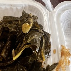 Kachi's Chicken - Greens needed a less salt and to be cleaned thoroughly. That bit of rice was the fried rice. Pics were not supposed to be for a review.