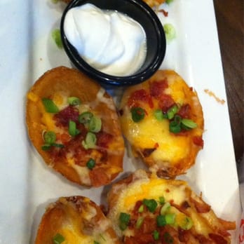 Dave & Buster's Milpitas - San Jose - Potato Skins (Crispy Potato Halves Filled w/Melted Cheese, Crispy Bacon, Green Onions, Served w/Sour Cream) - Arcades Near Me - Milpitas, California