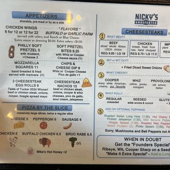 Nicky's Undefeated - Menu - Cheesesteaks Near Me - Tucker, Georgia Nicky's Undefeated - Menu - Cheesesteaks Near Me - Tucker, Georgia