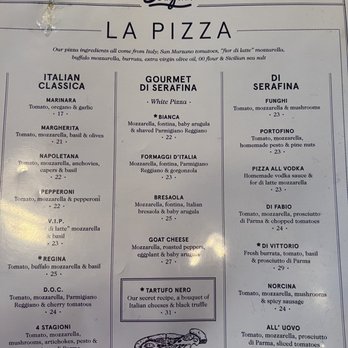 Serafina - West 105th - Menu - Italian Near Me - New York, New York Serafina - West 105th - Menu - Italian Near Me - New York, New York